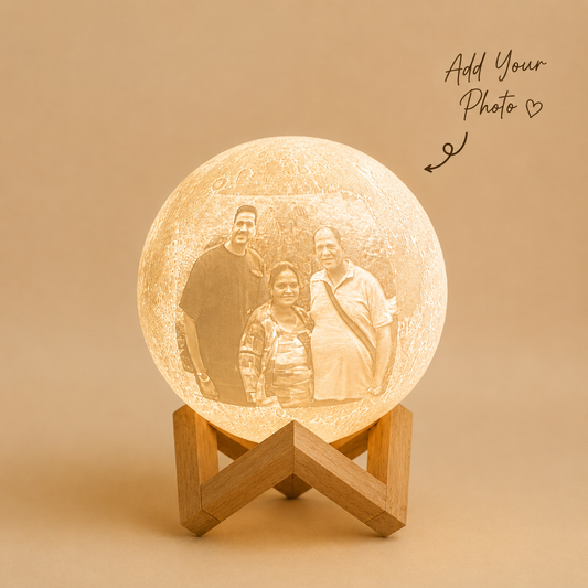 Personalized 3D Moon Lamp | Custom Photo Night Light