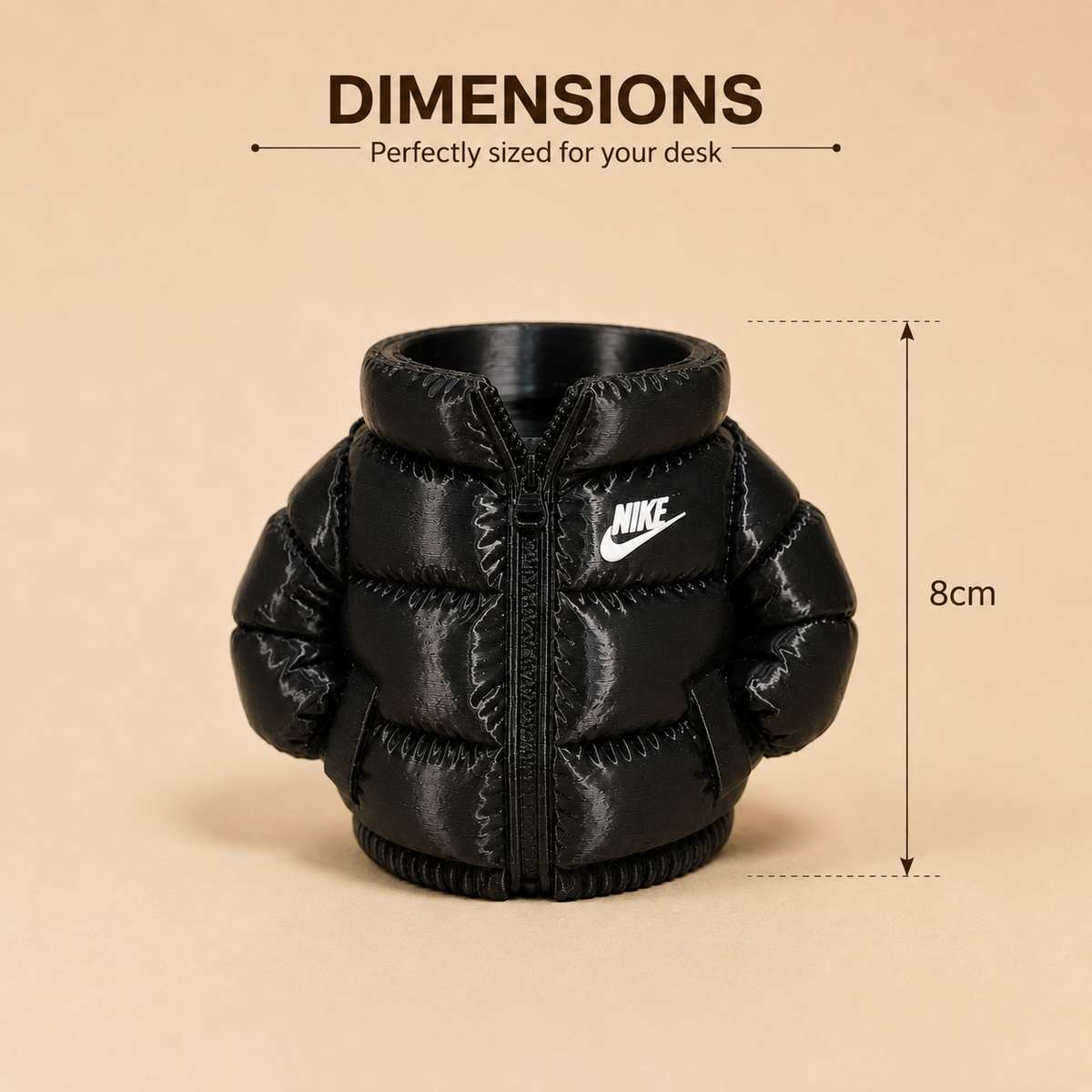Nike Puffer Jacket Pen Stand | 3D Printed Desk Organizer