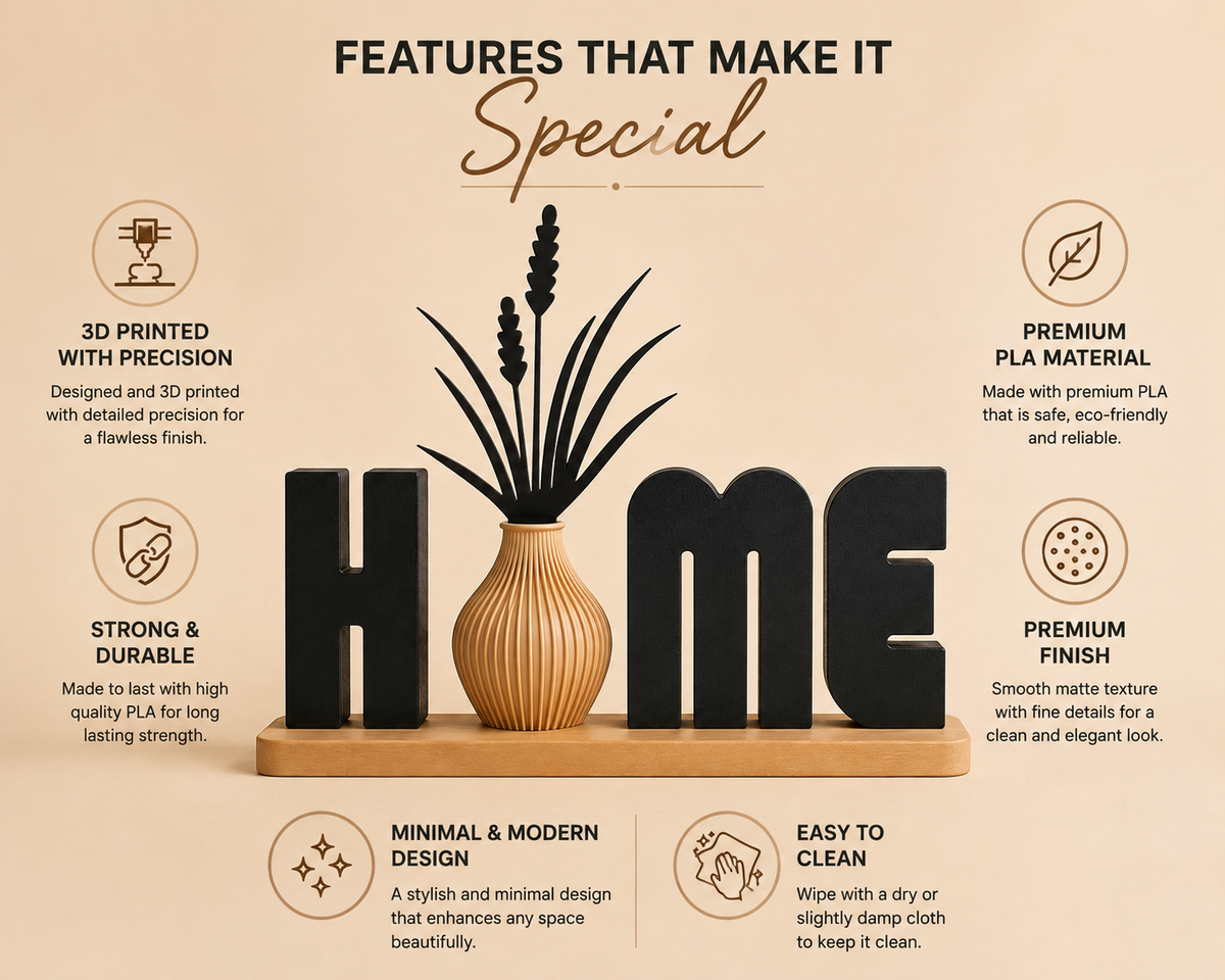 Modern HOME Table Décor | 3D Printed Minimalist Home Decor