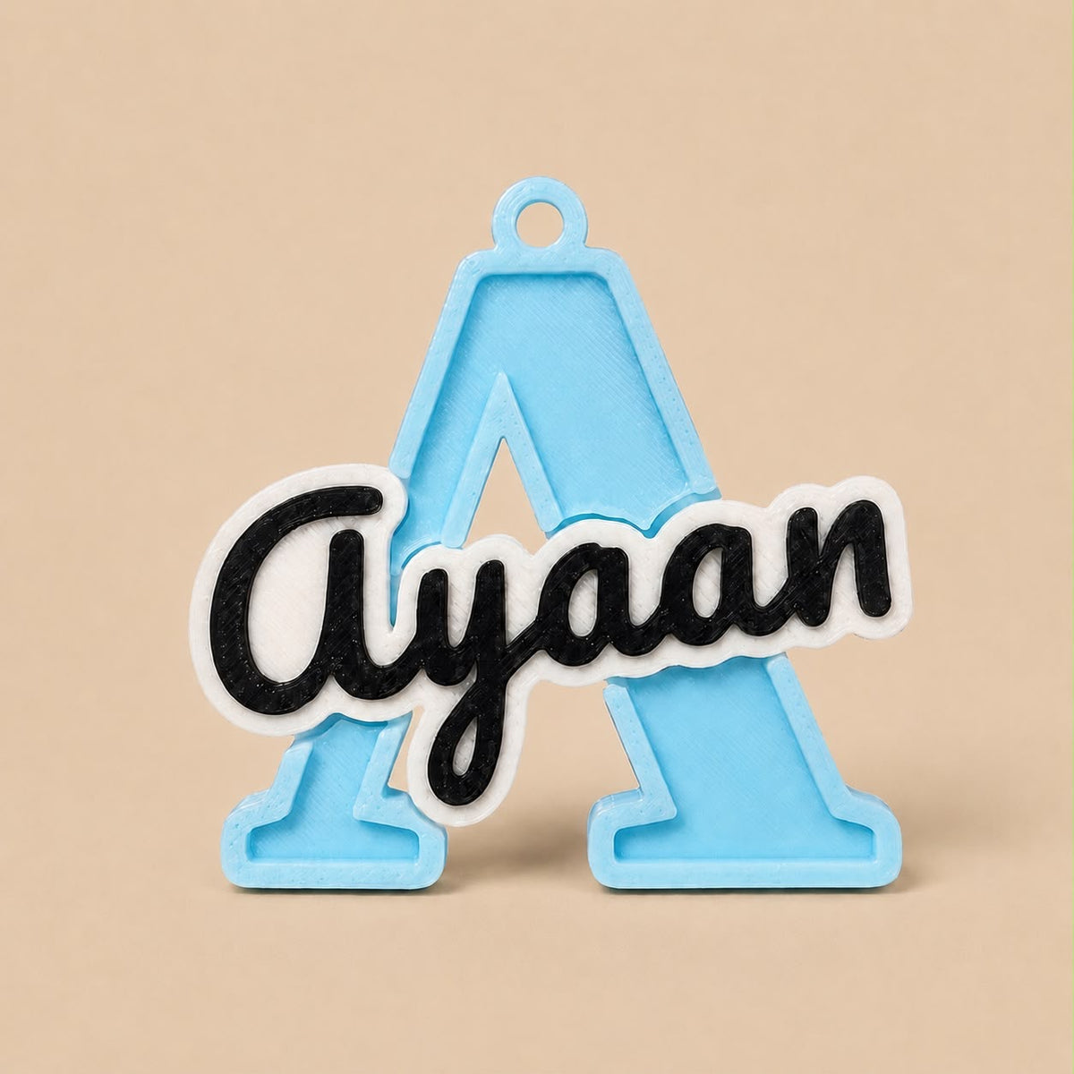 Personalized Initial Name Keychain