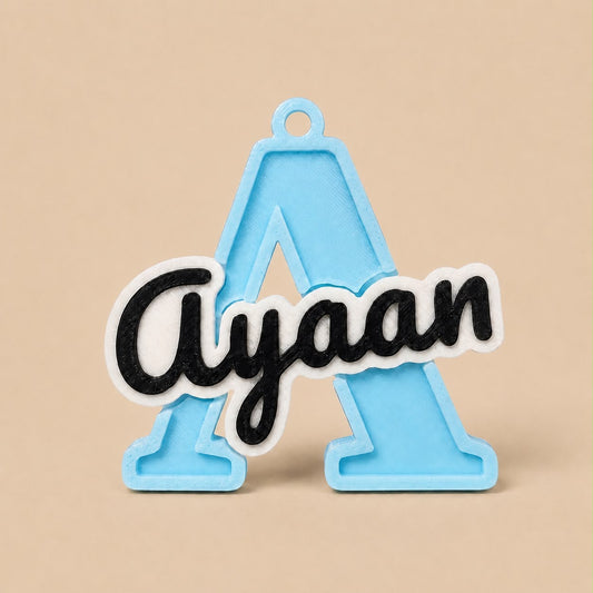 Personalized Initial Name Keychain