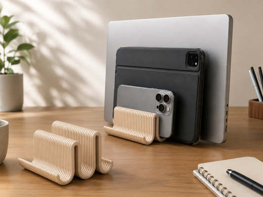 Multi-Device Stand | 3D Printed Laptop, iPad & Phone Stand