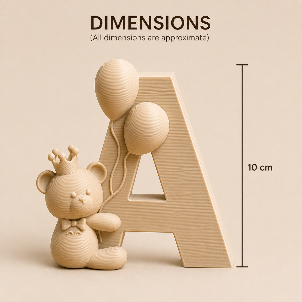 Personalized Alphabet Décor | Custom 3D Printed Letter for Kids' Room