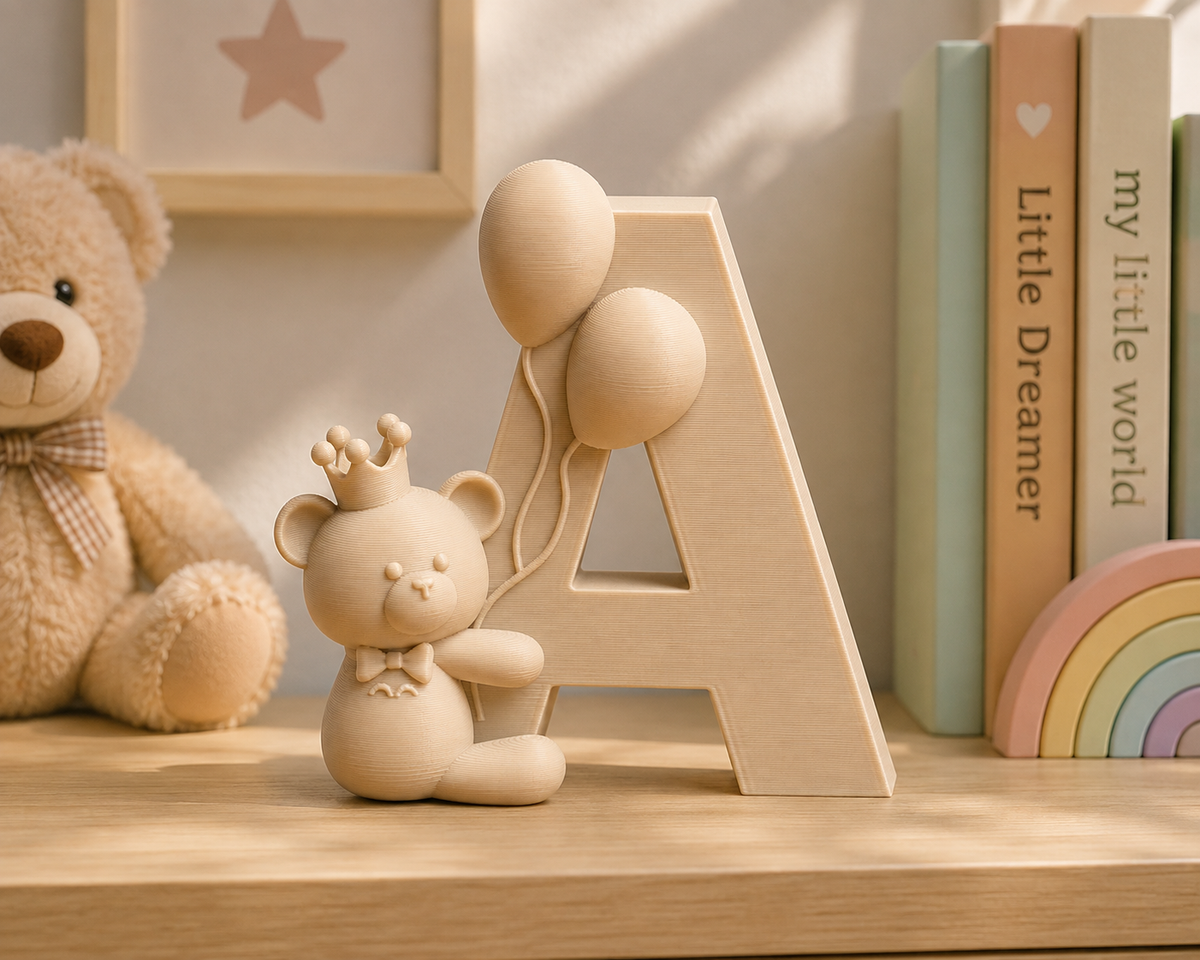 Personalized Alphabet Décor | Custom 3D Printed Letter for Kids' Room