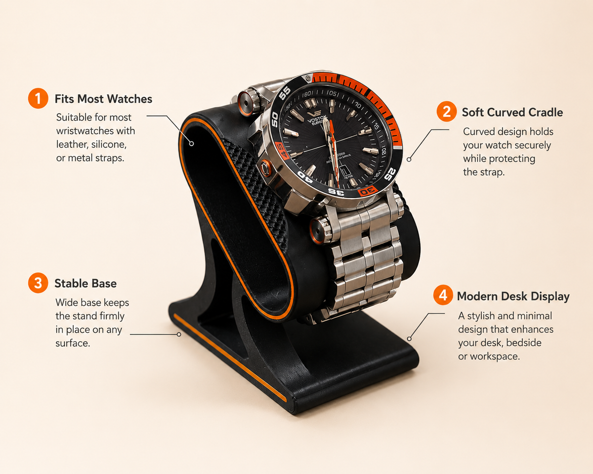 Features of the modern watch stand.