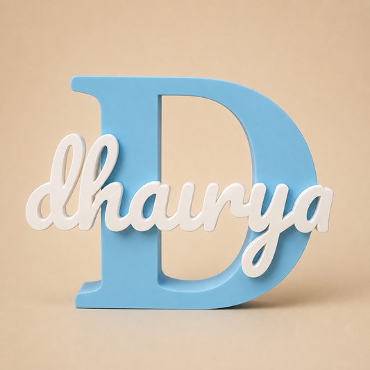 Personalized Initial Name Block