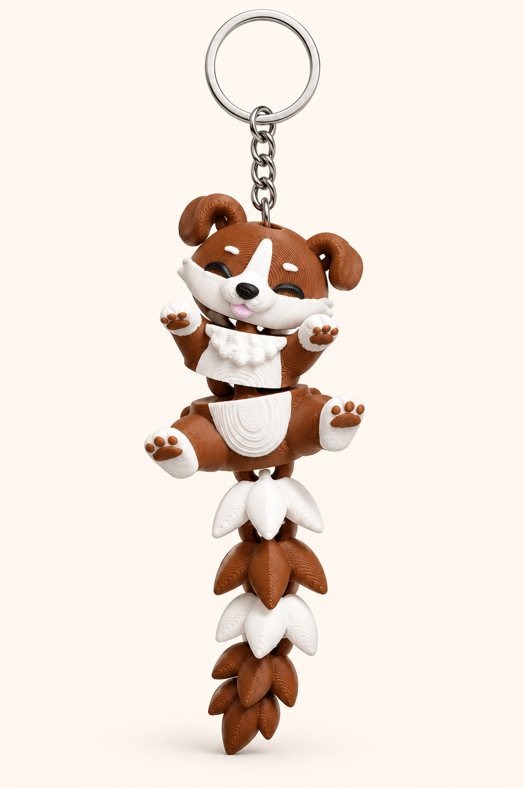 Articulated Dog Keychain