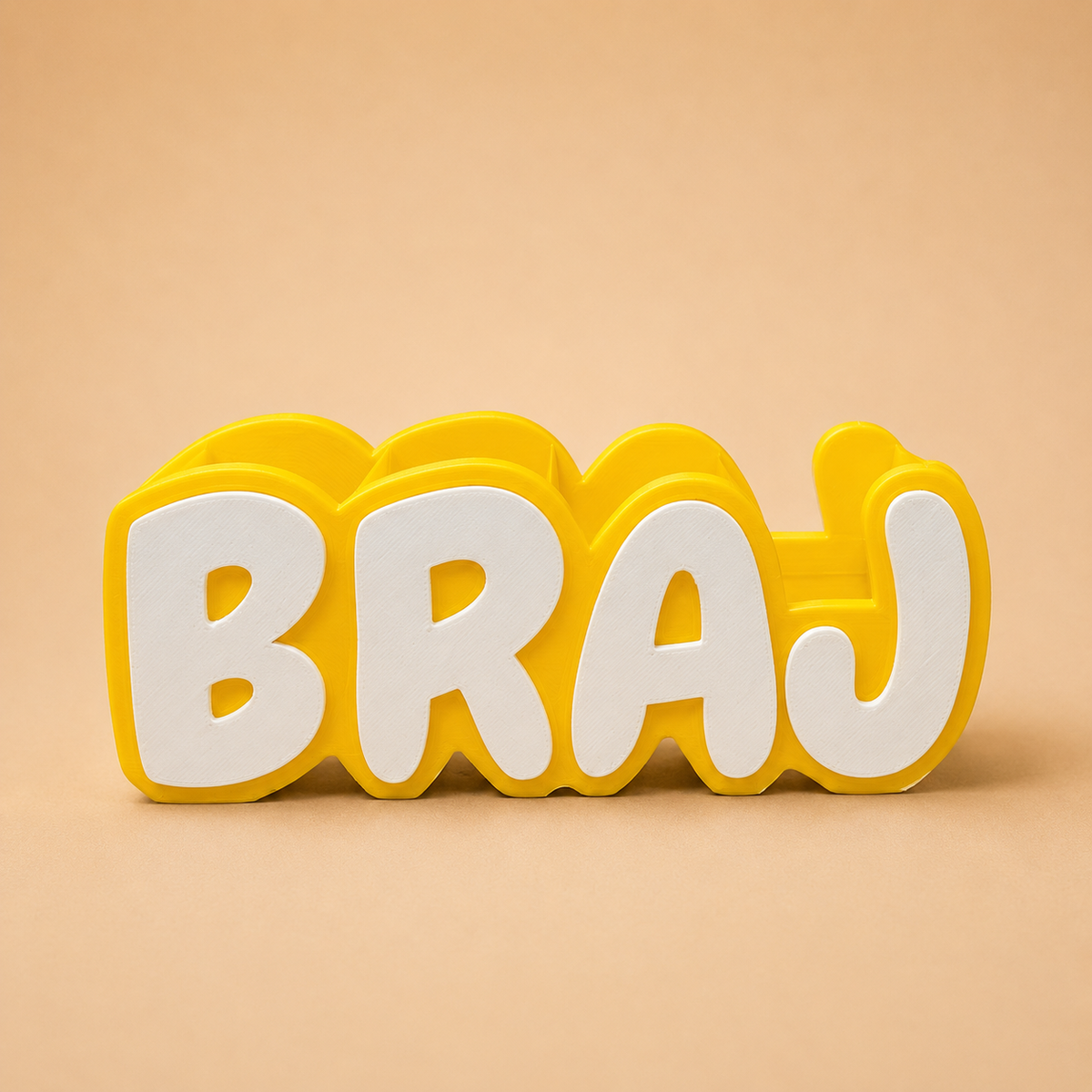 Personalized Name Pen Stand | Custom 3D Printed Desk Organizer
