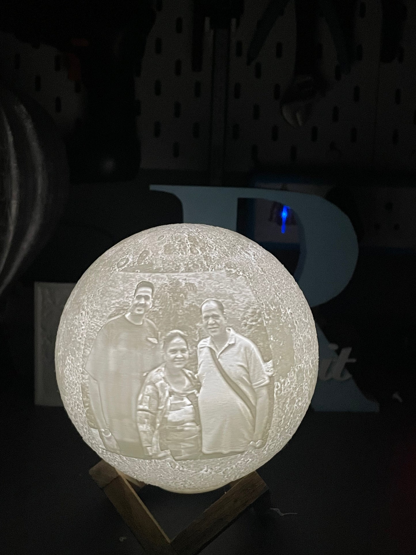 Personalized 3D Moon Lamp | Custom Photo Night Light