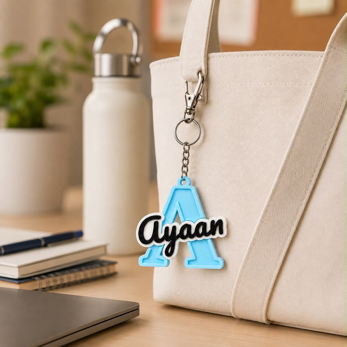 Personalized Initial Name Keychain